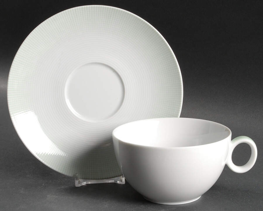 Loft Circle Flat Cup & Saucer Set by Thomas-1