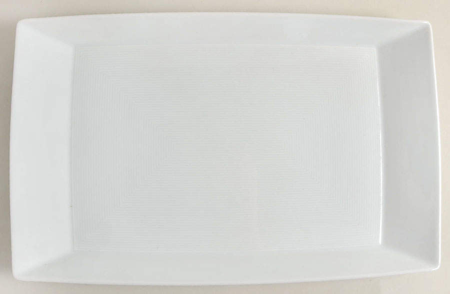 Loft White 15" Rectangular Serving Platter by Thomas-1