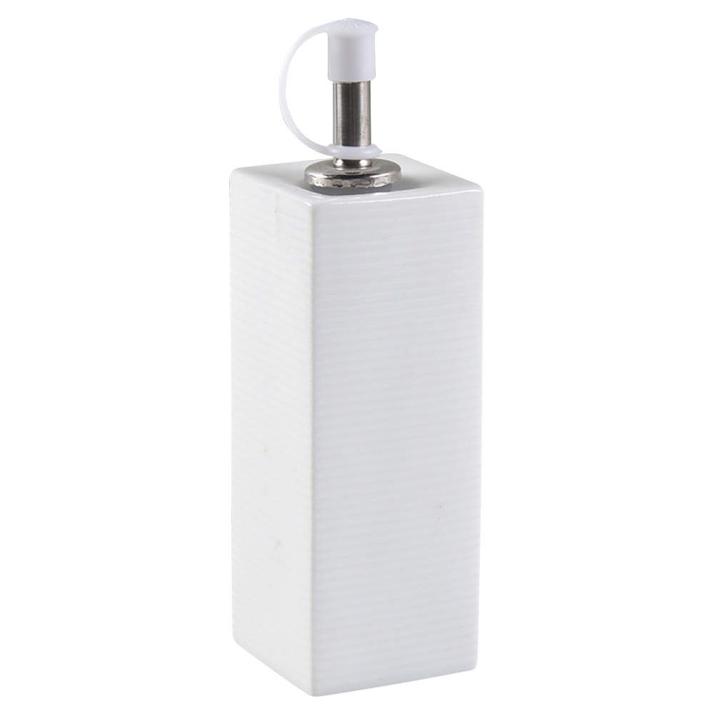 Loft White Vinegar Cruet and Stopper by Thomas-1