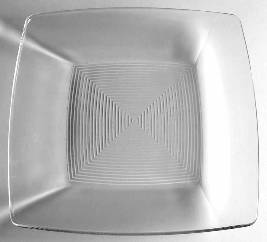 Loft White 9" Square Glass Plate by Thomas-1