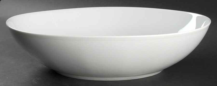 Loft White 14" Oval Vegetable Bowl by Thomas-1