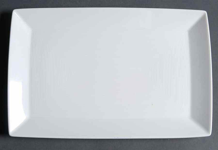Loft White Rectangular Tray 11" by Thomas-1