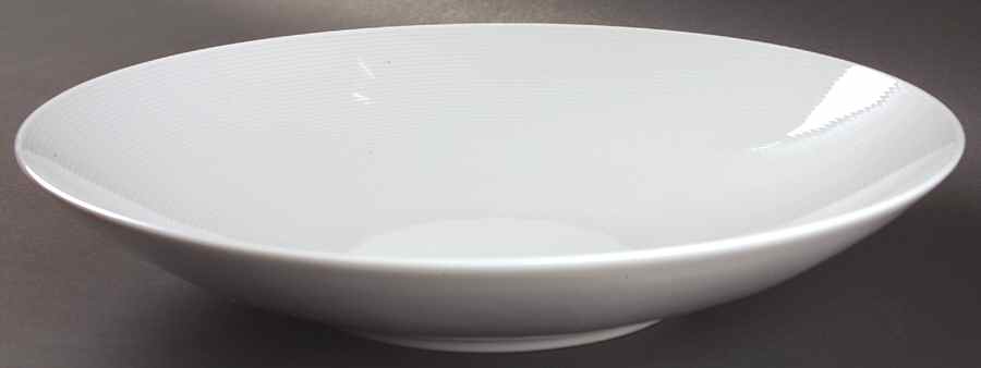 Loft White 13" Shallow Round Bowl by Thomas-1