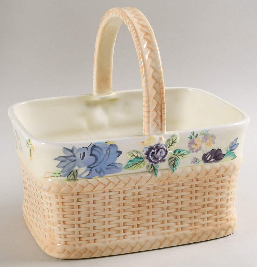 Cottage Rose Large Basket by Tracy Porter-1
