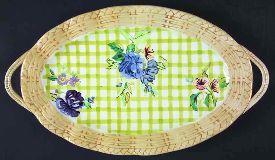 Cottage Rose 16" Oval Serving Platter by Tracy Porter-1