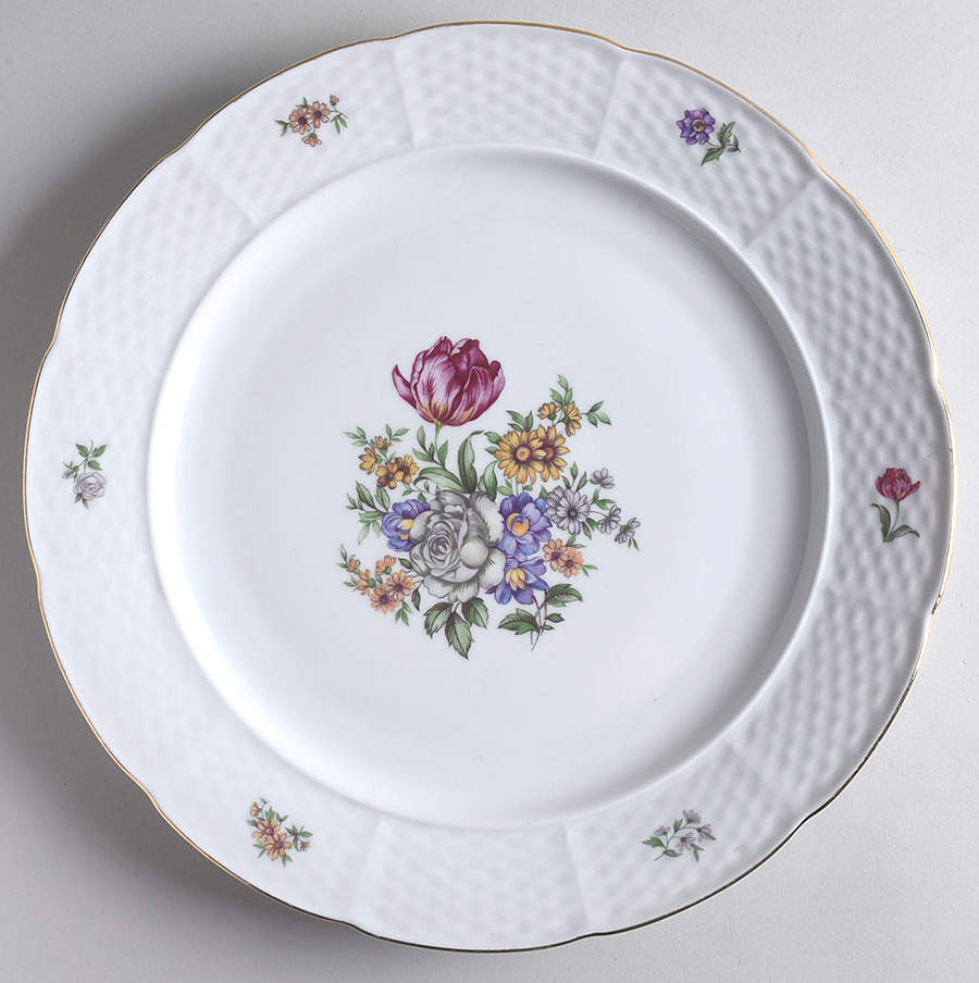 Bouquet 12" Chop Plate (Round Platter) by Thun-1