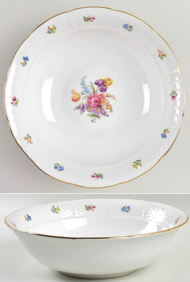 Bouquet 9" Round Vegetable Bowl by Thun-1
