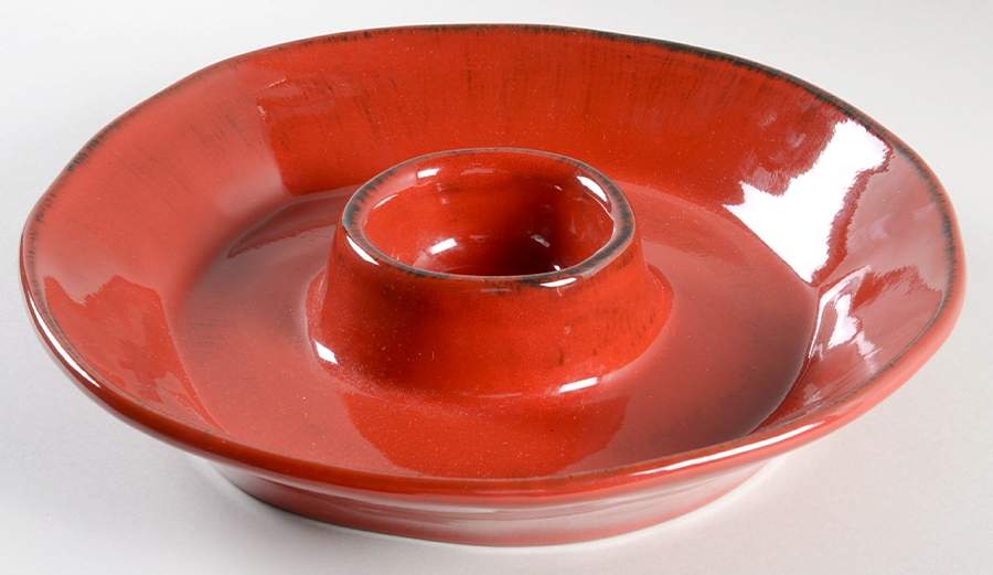 Rustic Red 1 Piece Chip & Dip by Tabularasa-1