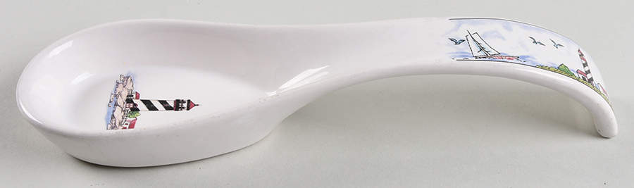 Coastal Lighthouse Spoon Rest/Holder (Holds 1 Spoon) by Totally Today-1
