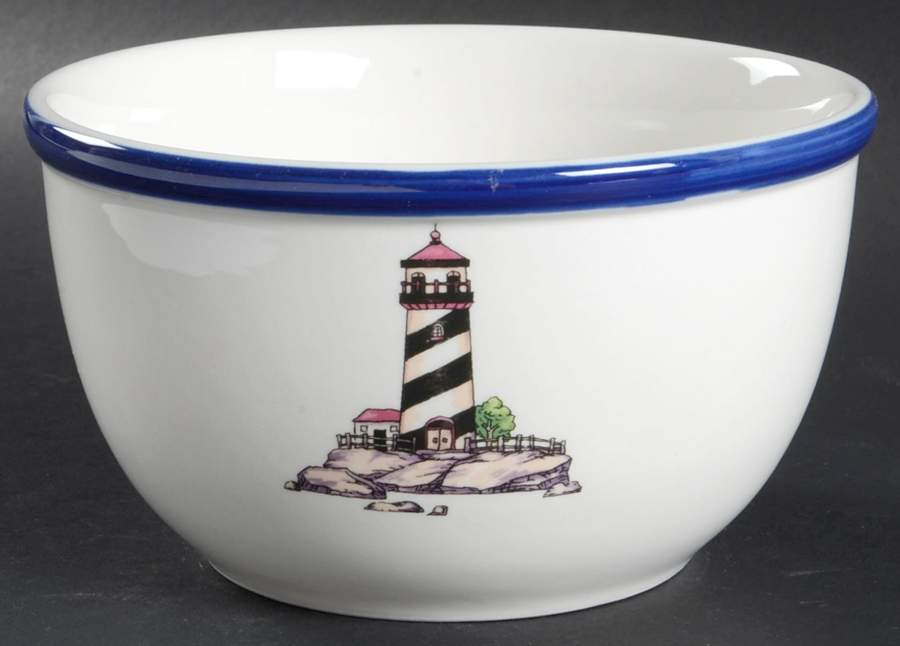 Coastal Lighthouse 7" Mixing Bowl by Totally Today-1