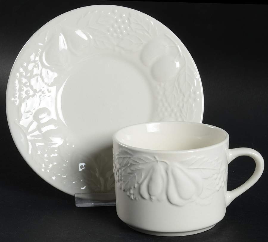 Nature Flat Cup & Saucer Set by Tabletops Unlimited-1