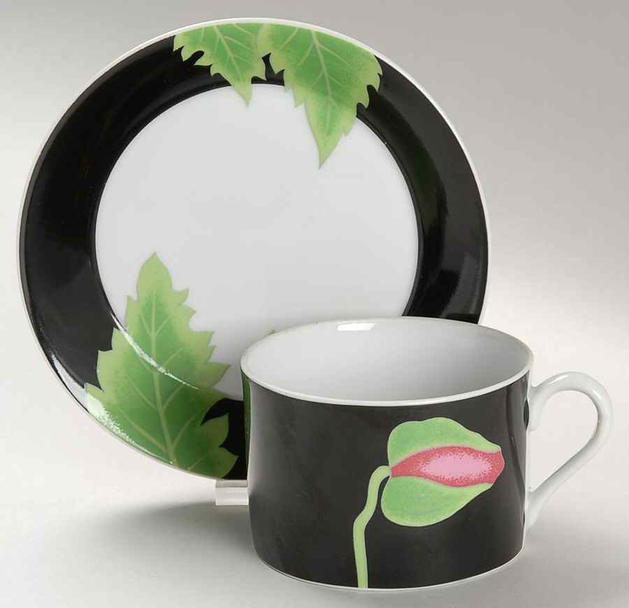Miyako Flat Cup & Saucer Set by Taste Setter-1