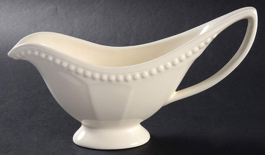 Venice White (Off White) Gravy Boat by Ten Strawberry Street-1