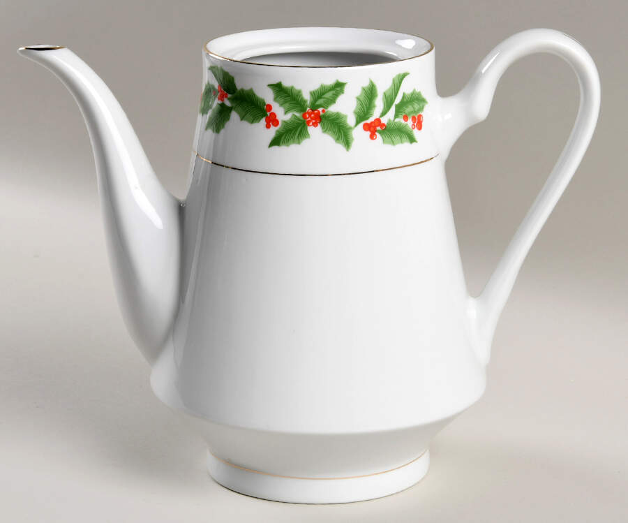 Holly (Verge) Coffee Pot No Lid by Tienshan-1
