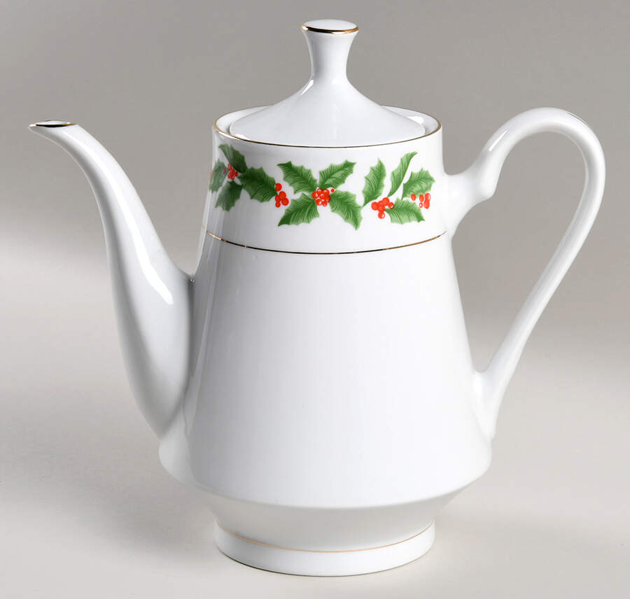 Holly (Verge) Coffee Pot & Lid by Tienshan-1