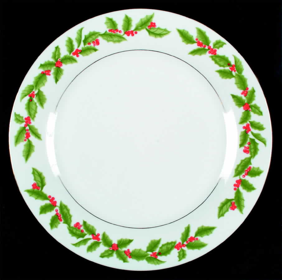 Holly (Verge) Dinner Plate by Tienshan-1