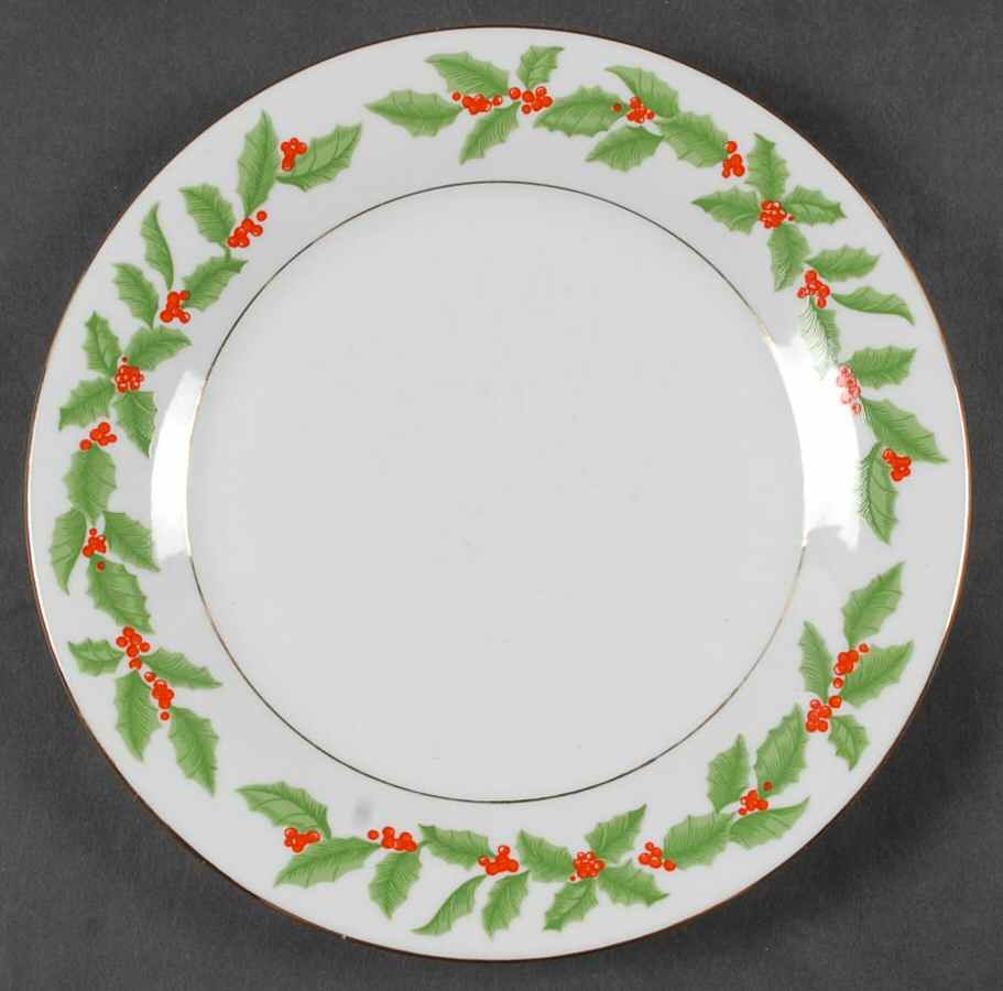 Holly (Verge) Salad Plate by Tienshan-1