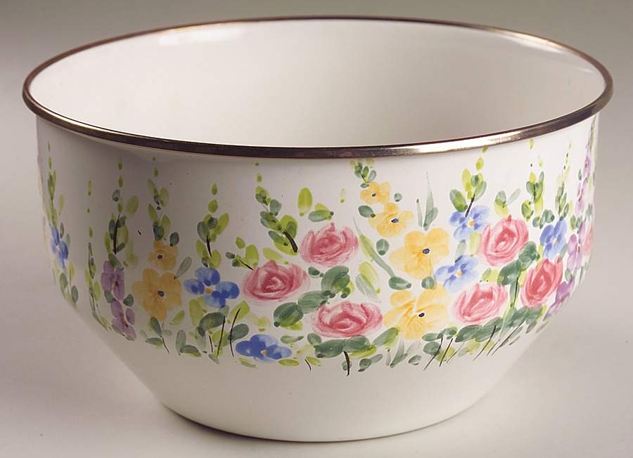 English Garden 8" Metal Mixing Bowl by Tabletops Unlimited-1