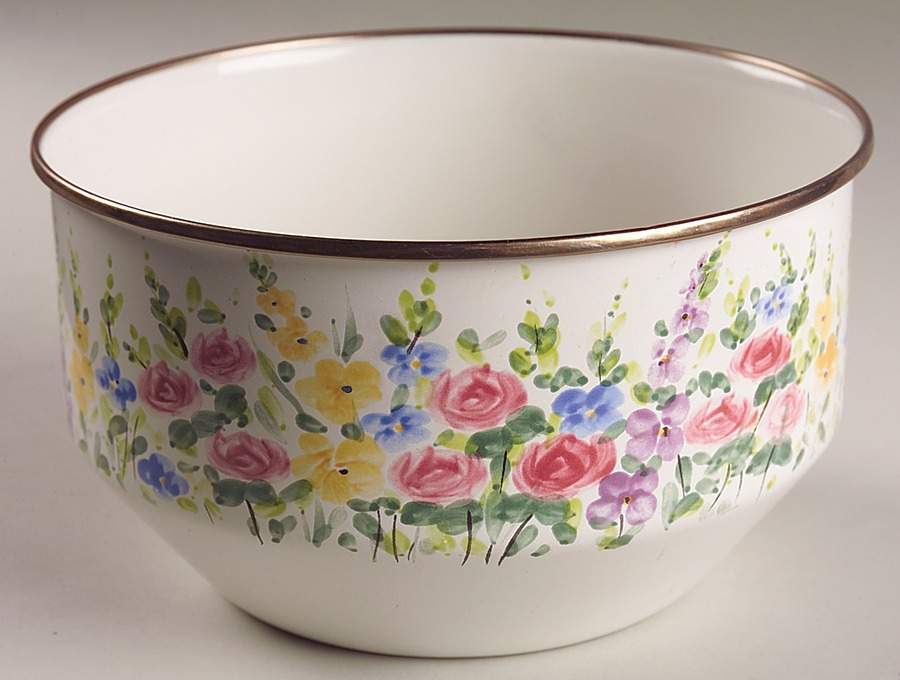 English Garden 8" Metal Mixing Bowl by Tabletops Unlimited-1
