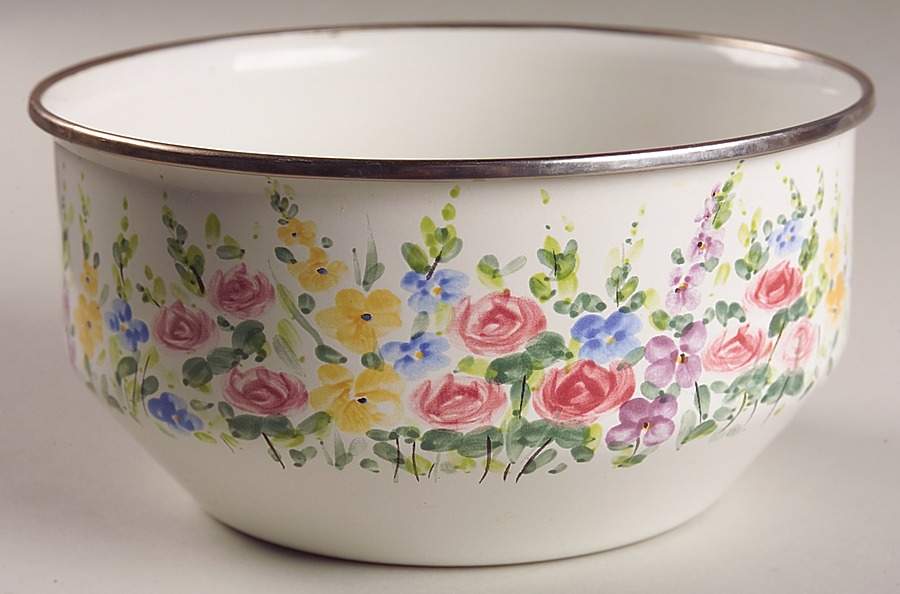 English Garden 7" Metal Mixing Bowl by Tabletops Unlimited-1
