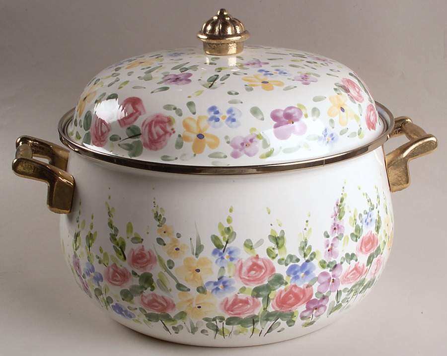 English Garden 7 Quart Metal Dutch Oven by Tabletops Unlimited-1