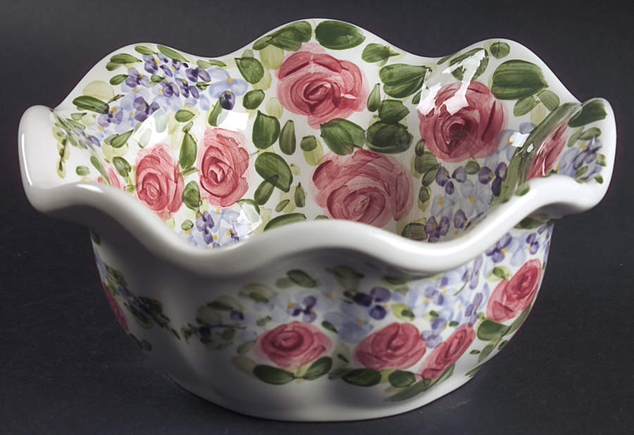 English Garden Fluted Bowl by Tabletops Unlimited-1