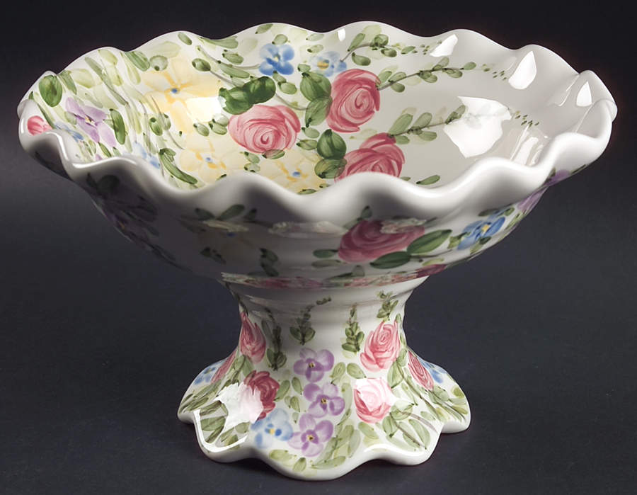 English Garden Round Compote (Height X Width) by Tabletops Unlimited-1