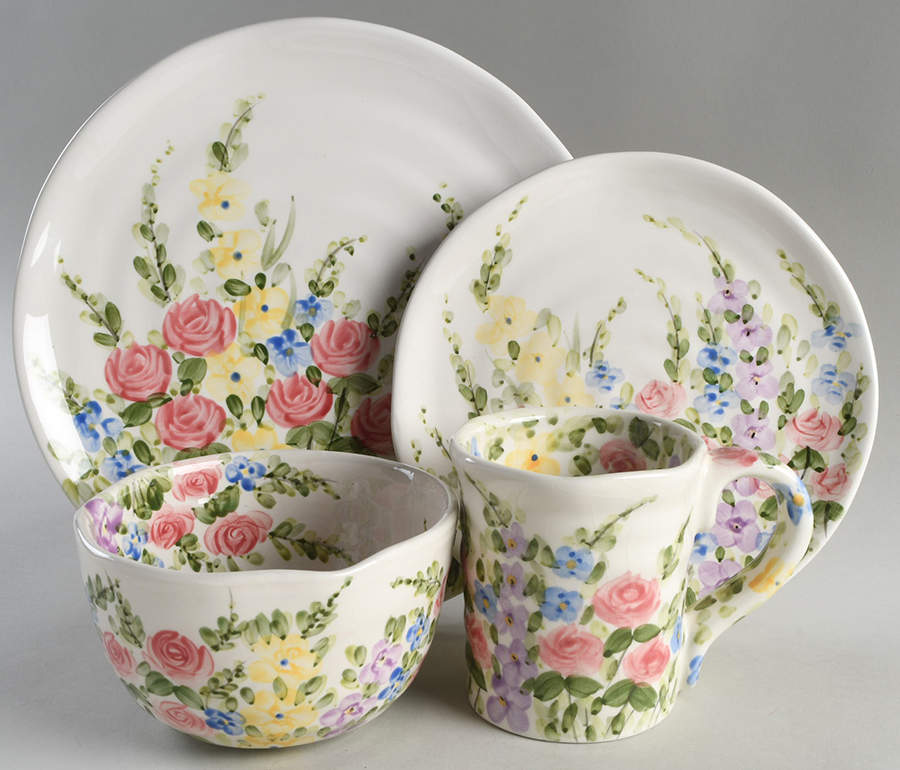 English Garden 4 Piece Place Setting by Tabletops Unlimited-1