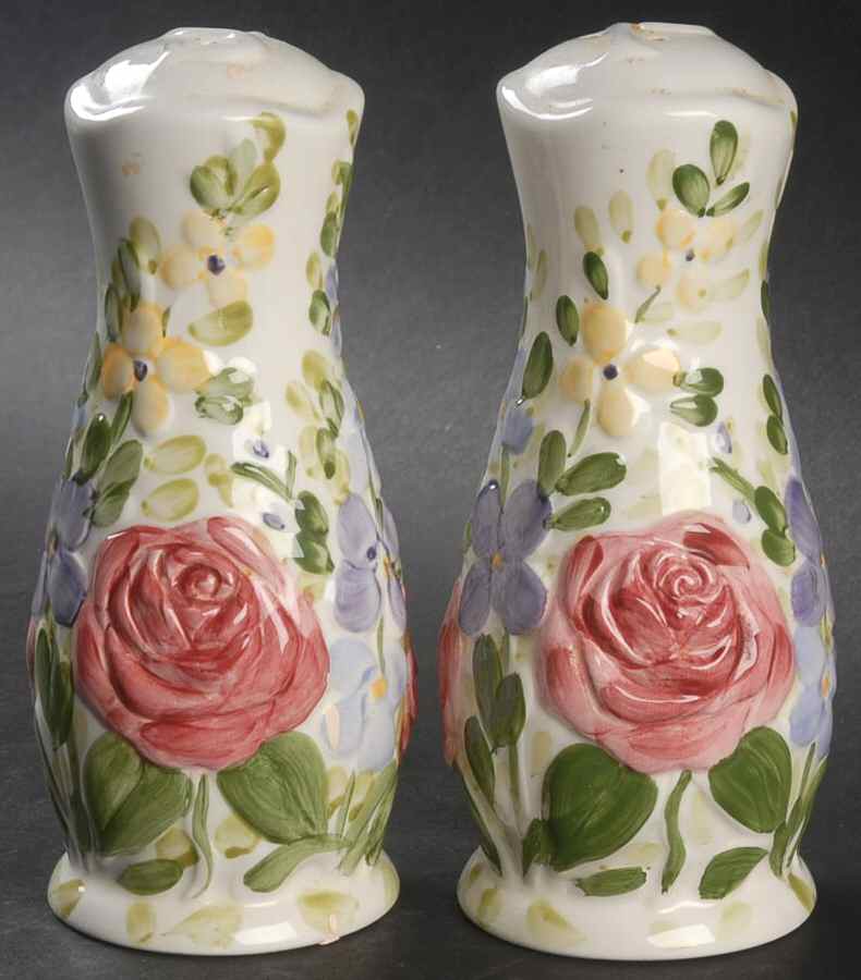 English Garden Oversized Salt & Pepper Set by Tabletops Unlimited-1