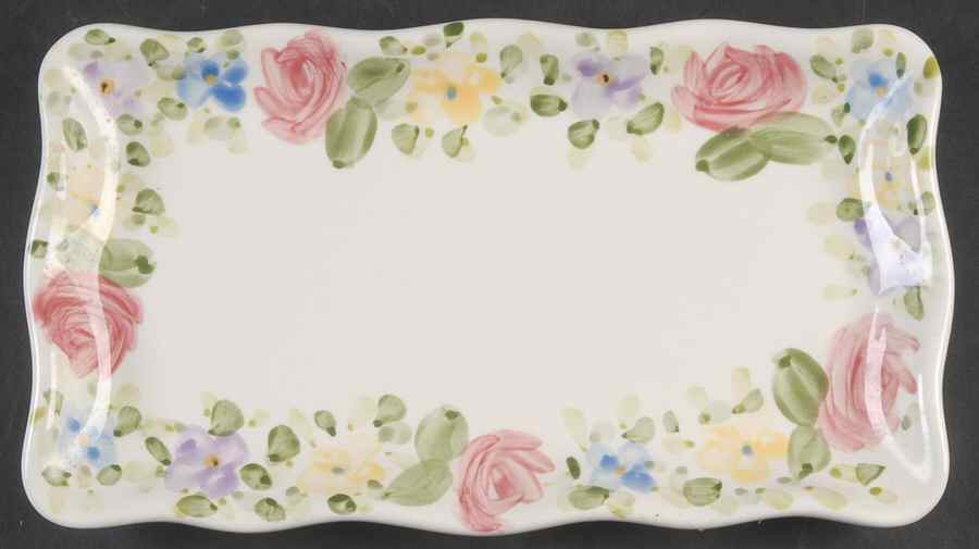 English Garden Tray for Creamer & Sugar with Lid by Tabletops Unlimited-1