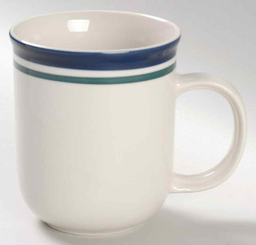 Kitchen Basics Cobalt Green (Wide Band) Mug by Tienshan-1