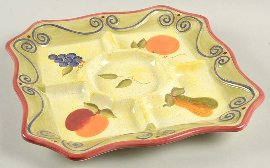 Medici Chip Bowl/Plate for Chip & Dip Set by Tabletops Unlimited-1