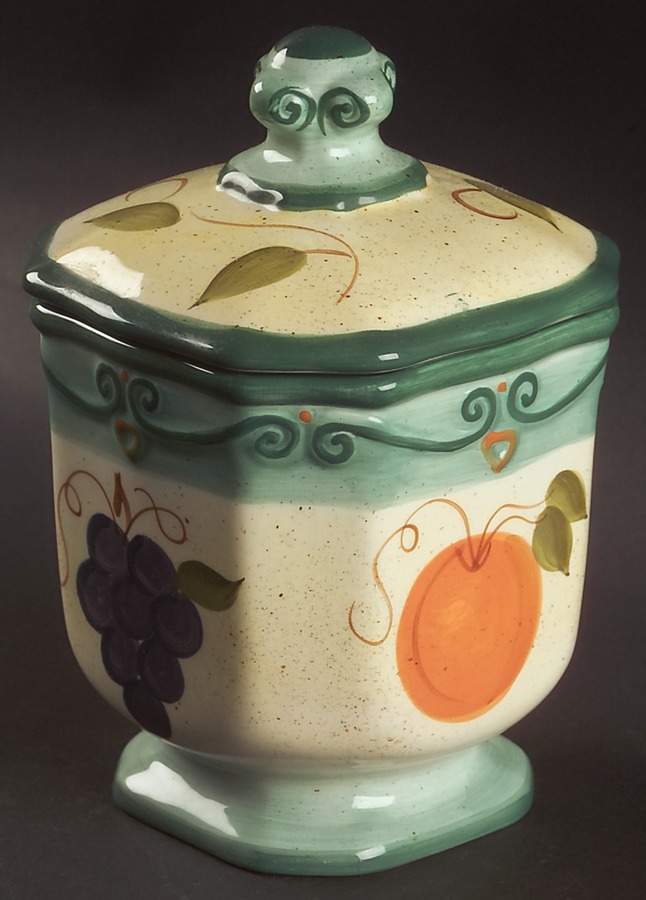 Medici Small Canister & Lid by Tabletops Unlimited-1