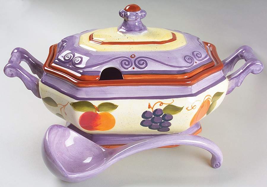 Medici Tureen & Lid w/Ladle by Tabletops Unlimited-1