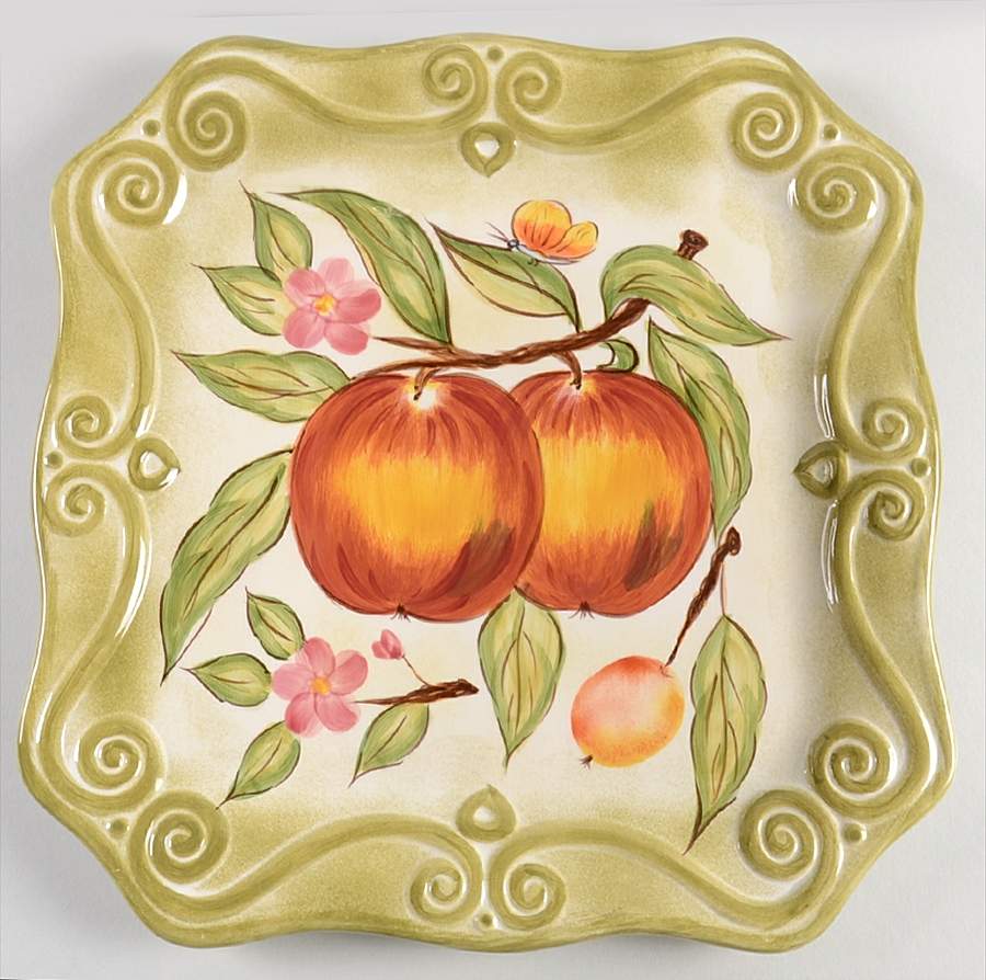 Medici Square Dinner Plate by Tabletops Unlimited-1