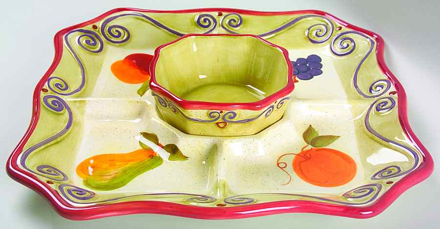 Medici (2 Piece) Chip & Dip Set by Tabletops Unlimited-1