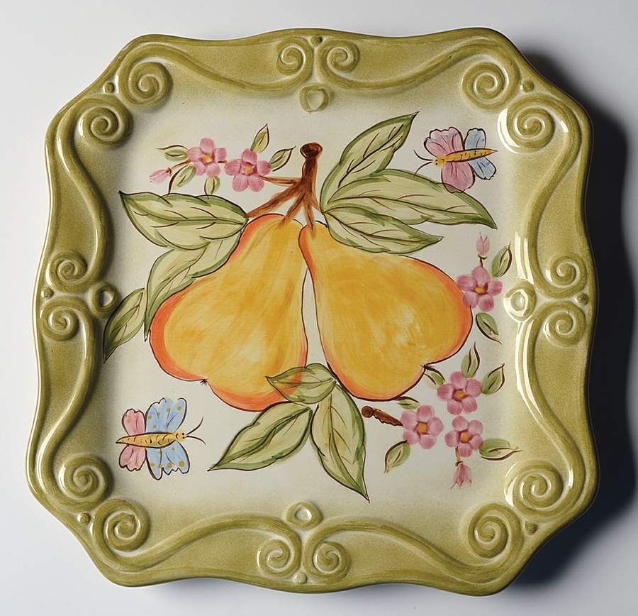 Medici Square Dinner Plate by Tabletops Unlimited-1