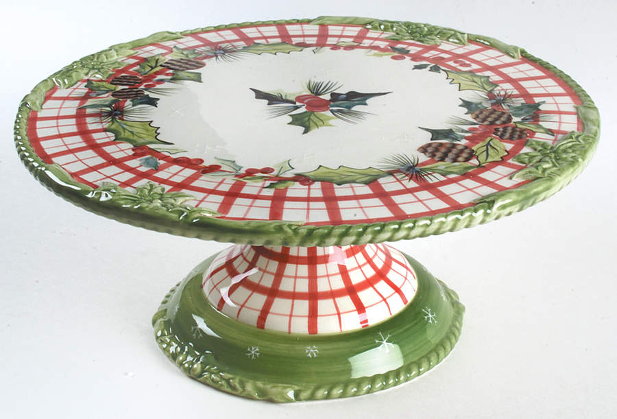 Winterland 11" Diameter Pedestal Cake Stand by Tracy Porter-1