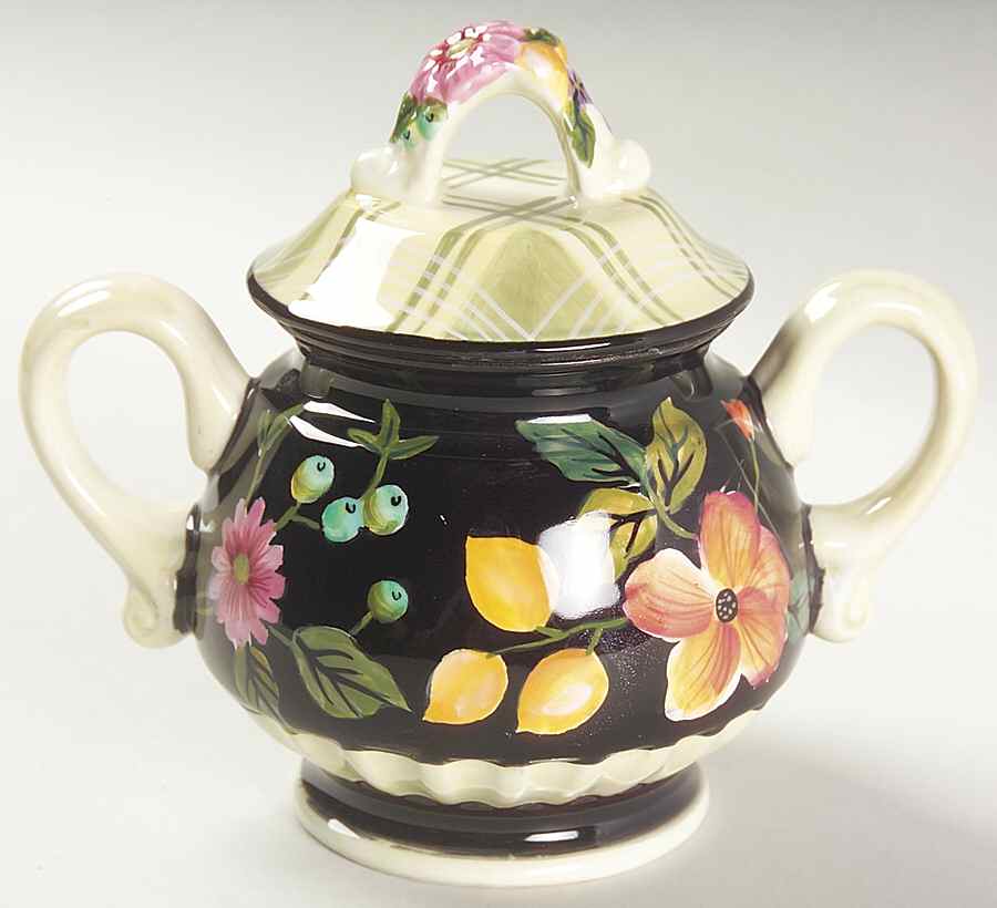 Jardiniere Sugar Bowl & Lid by Tracy Porter-1