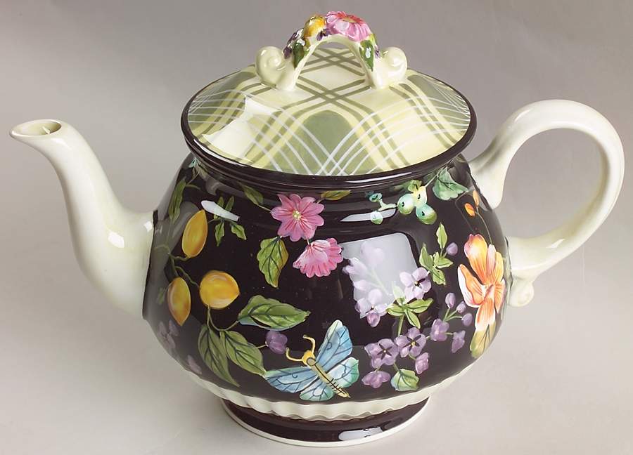 Jardiniere Teapot & Lid by Tracy Porter-1