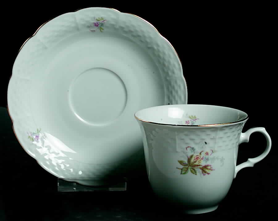 THU144 Flat Cup & Saucer Set by Thun-1