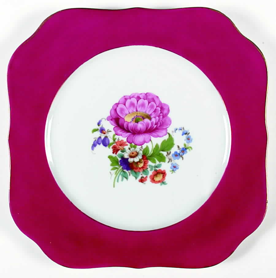 TIR325 Square Salad Plate by Tirschenreuth-1