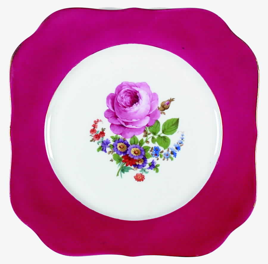 TIR325 Square Salad Plate by Tirschenreuth-1