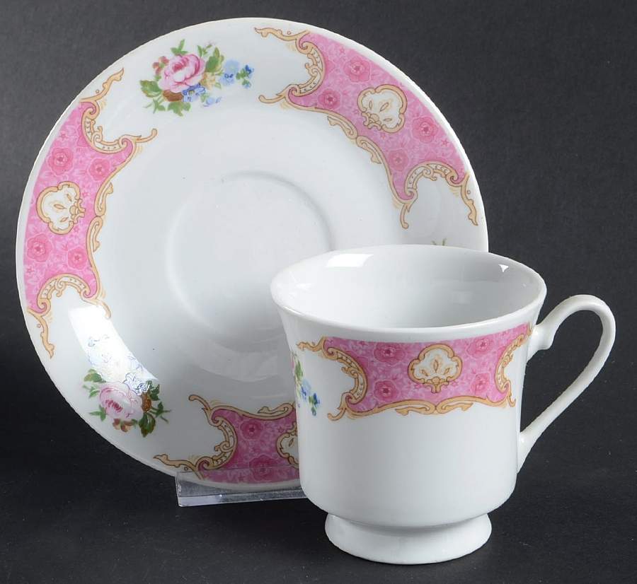 TAU20 Footed Cup & Saucer Set by Tabletops Unlimited-1