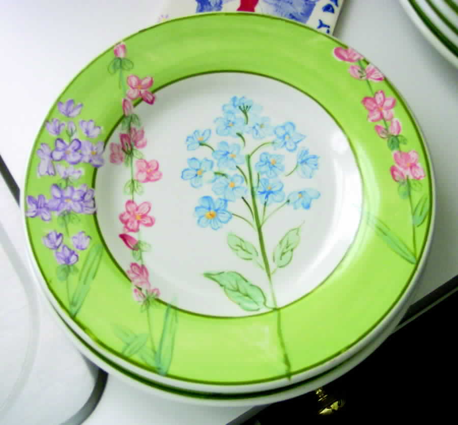 Just Flowers Salad Plate by Tabletops Unlimited-1