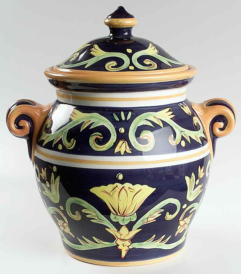 Mezzana Cookie Jar & Lid by Tabletops Unlimited-1