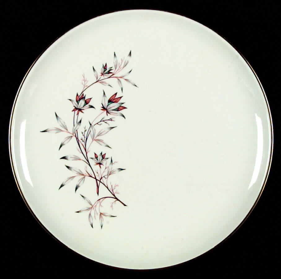 Fascination (Gold Trim) Dinner Plate by Taylor, Smith & Taylor (Ts&T)-1