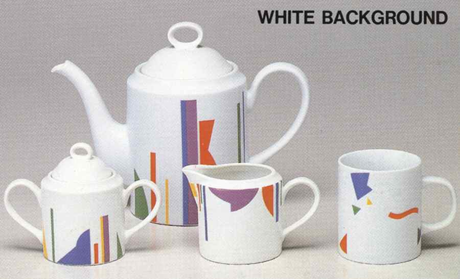 Trylon (White Background) Teapot & Lid by Toscany-1