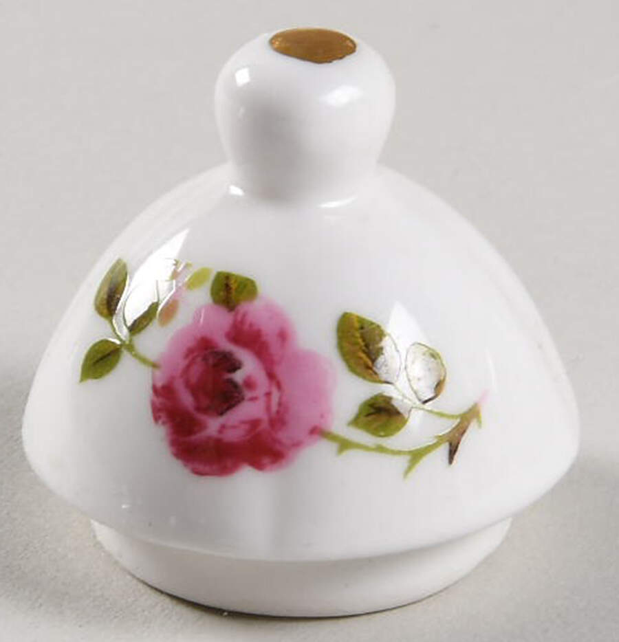Cottage Rose Lid for Toy Teapot by Taiwan-1