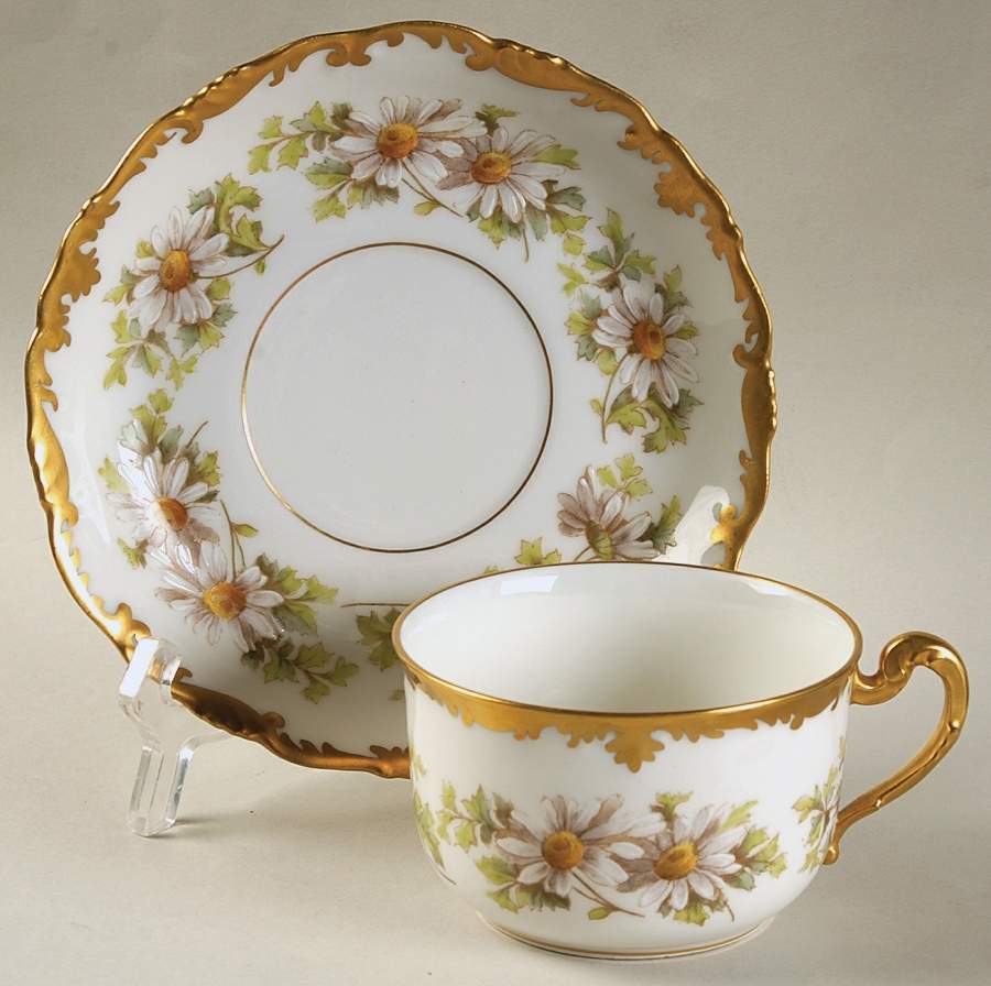 TRV372 (Rim) Flat Cup & Saucer Set by Tressemanes & Vogt-1